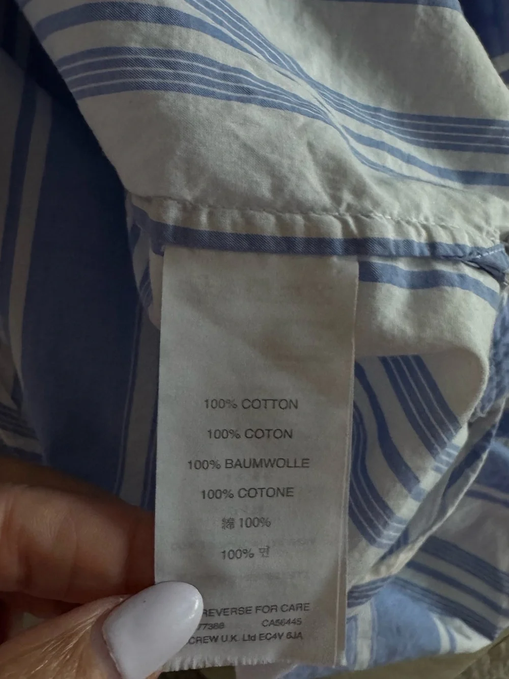 J. Crew Blue and White Striped - Picture 10 of 10
